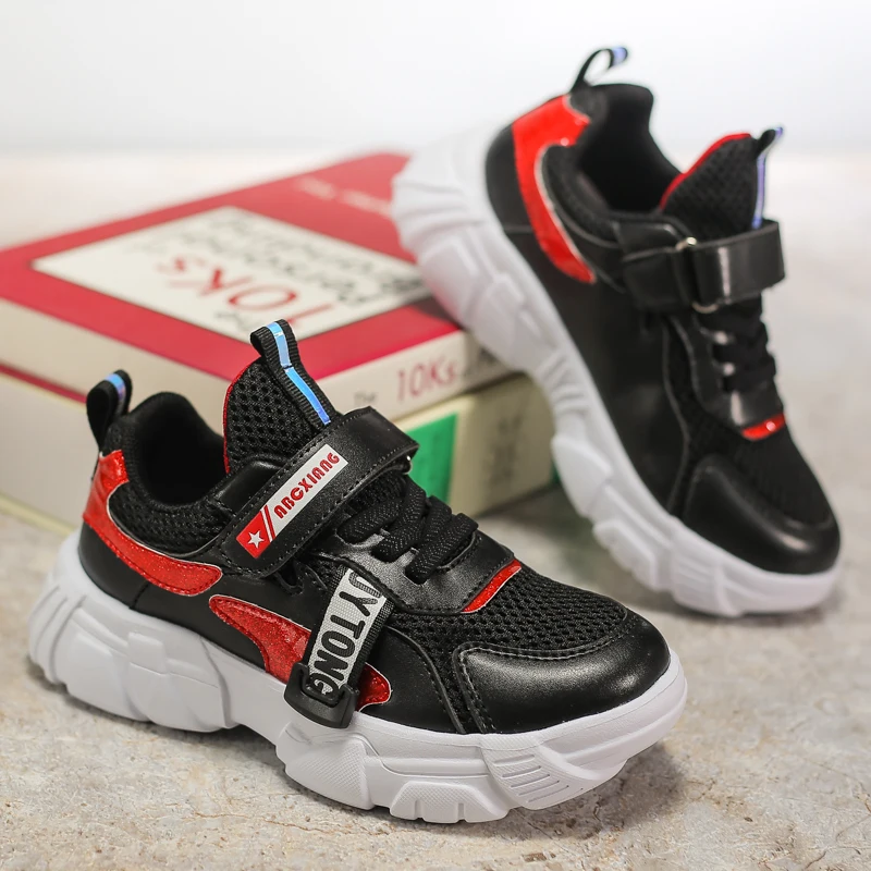 ULKNN Girls' Shoes 2020 Spring  Autumn 3 GIRL'S 4 Mesh 5 Soft-Sole Spring Small CHILDREN'S 9-Year-Old KIDS White Sports Shoes