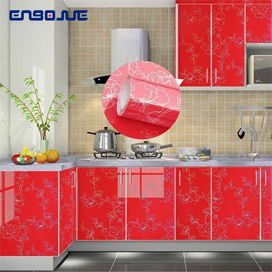 0.4x2M Self-Adhesive Cabinets Creative Wallpaper Furniture Cupboard Wardrobe Fridge Door Renovation PVC Waterproof Wall Stickers 100pcs lot sublimation blank diy fridge magnets wooden rectangle mdf refrigerator sticker creative magnets birthday gift