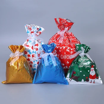 

2020 30 Pcs Merry Christmas Candy Gift Bags Xmas Cookies Pouches New Year Decor