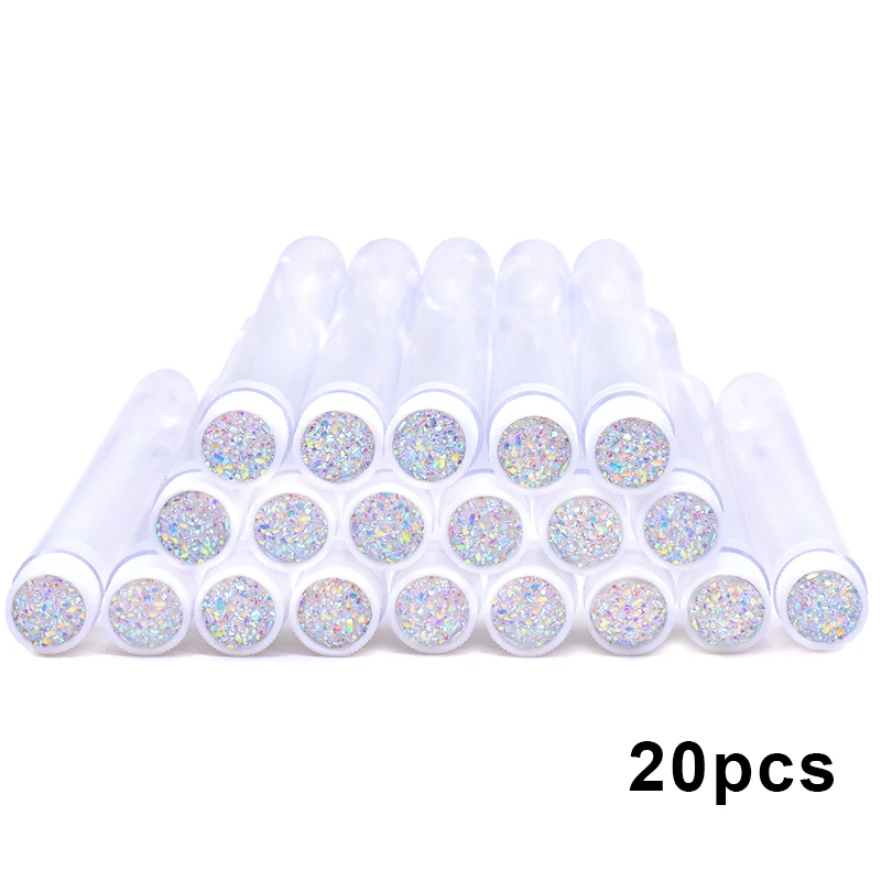 Reusable Eyelash Brush & Mascara Wand Case - 20-Pack Dust-Proof Makeup Applicator Tubes, Wholesale