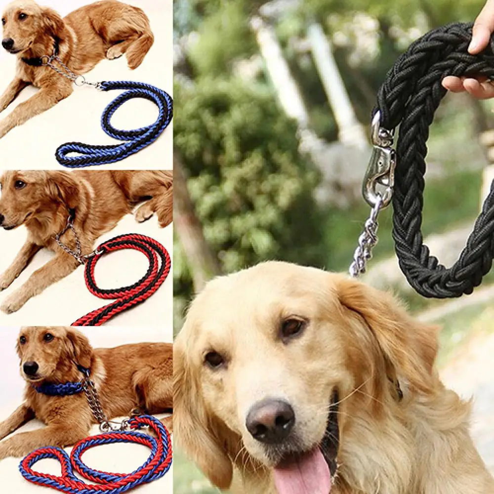 50% heiße Verkäufe!!! Durable Nylon 130cm Hund Leine Zugseil Kragen Harness für Medium Large Hund