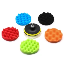 8 шт. автомобиля красоты губка полировка комплект дисков воск губка круглый цвет коллокации