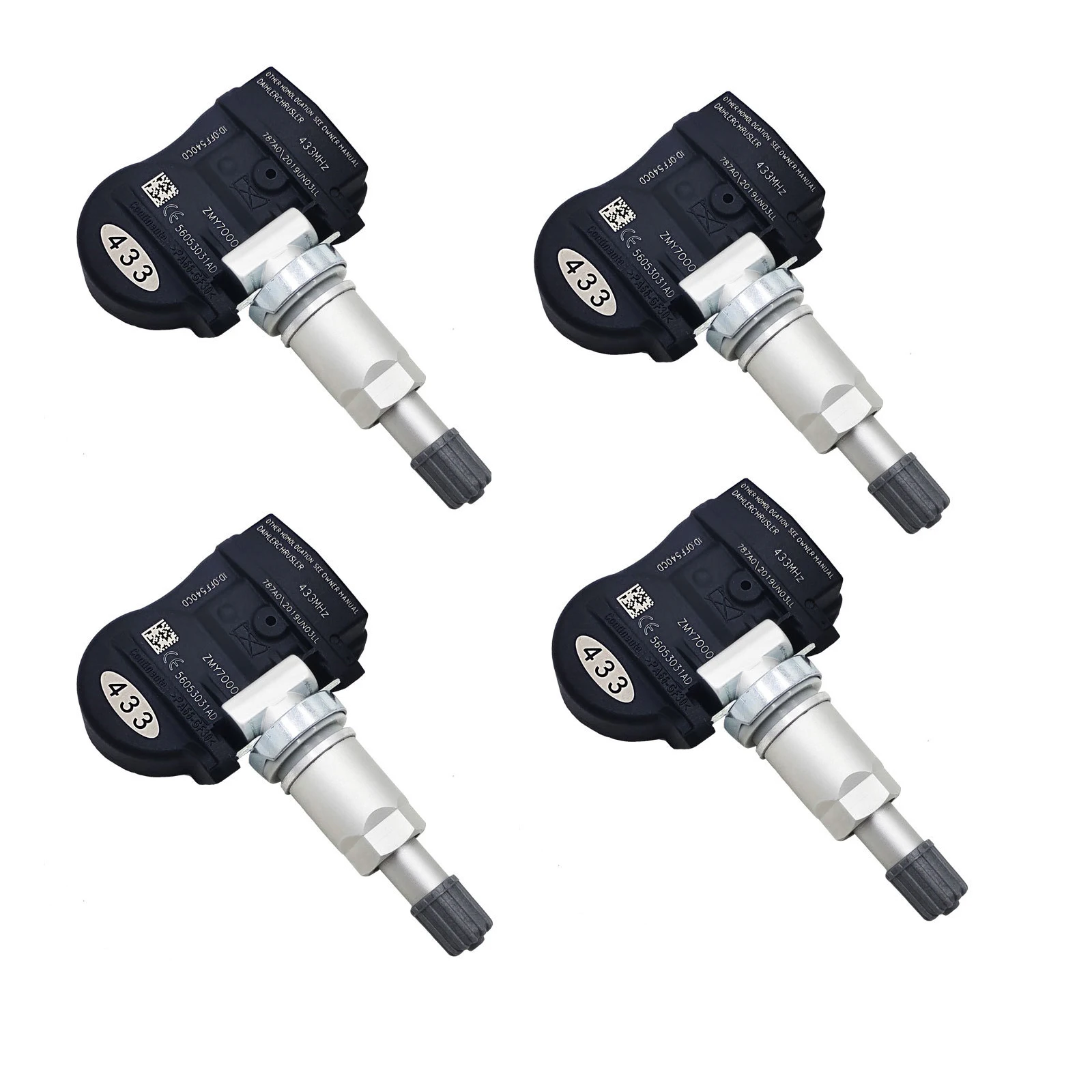 4pcs / Car Tire Pressure Sensor 433Mhz 56053031AD For Chrysler 300C Voyager Sebring Grand Monitor | Автомобили и мотоциклы