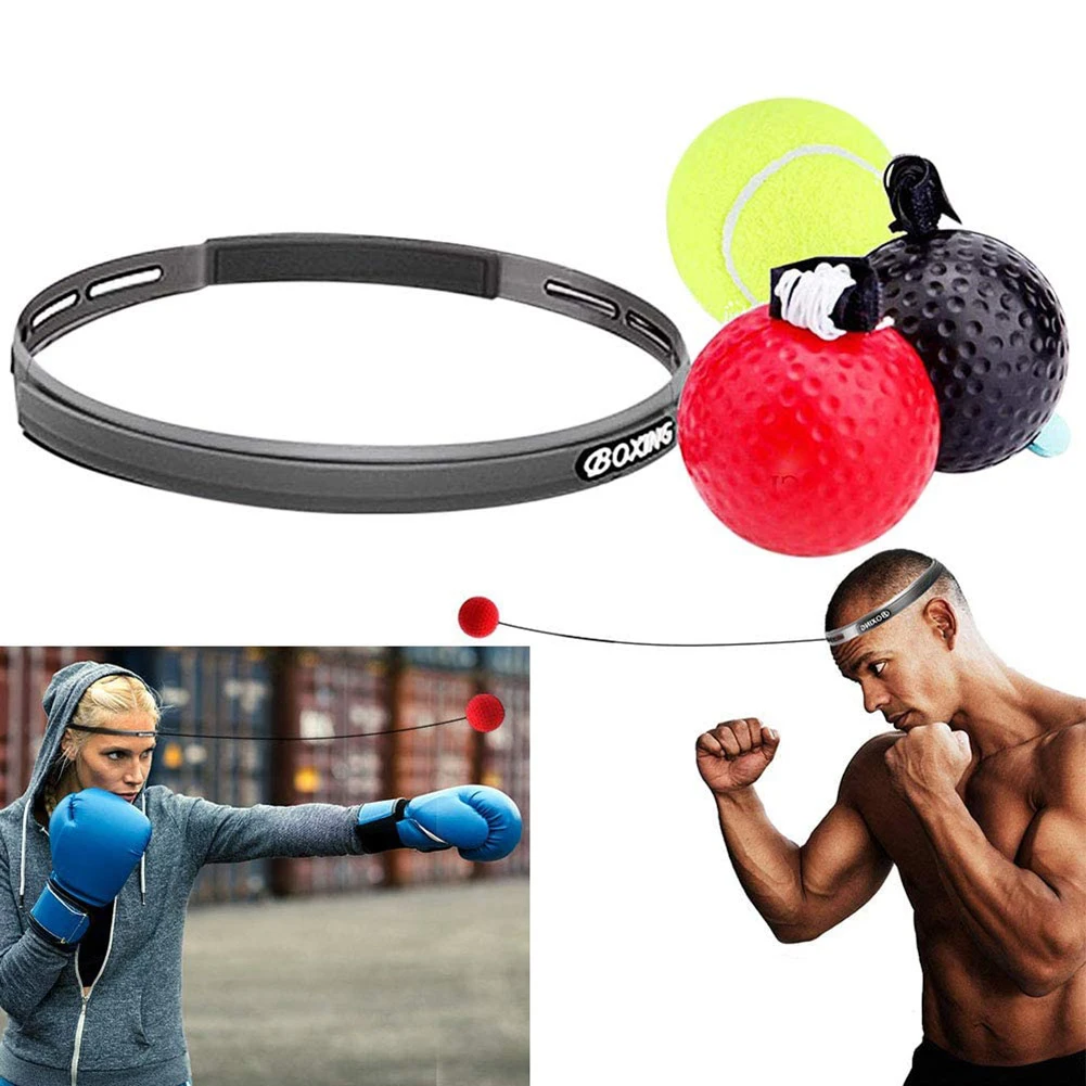 Boxing Punch Exercise Fight Ball Head Band Supplies Reflect Speed Training Box Boxing Punch Exercise Fight Ball Head Band Supplies Reflect Speed Training Box