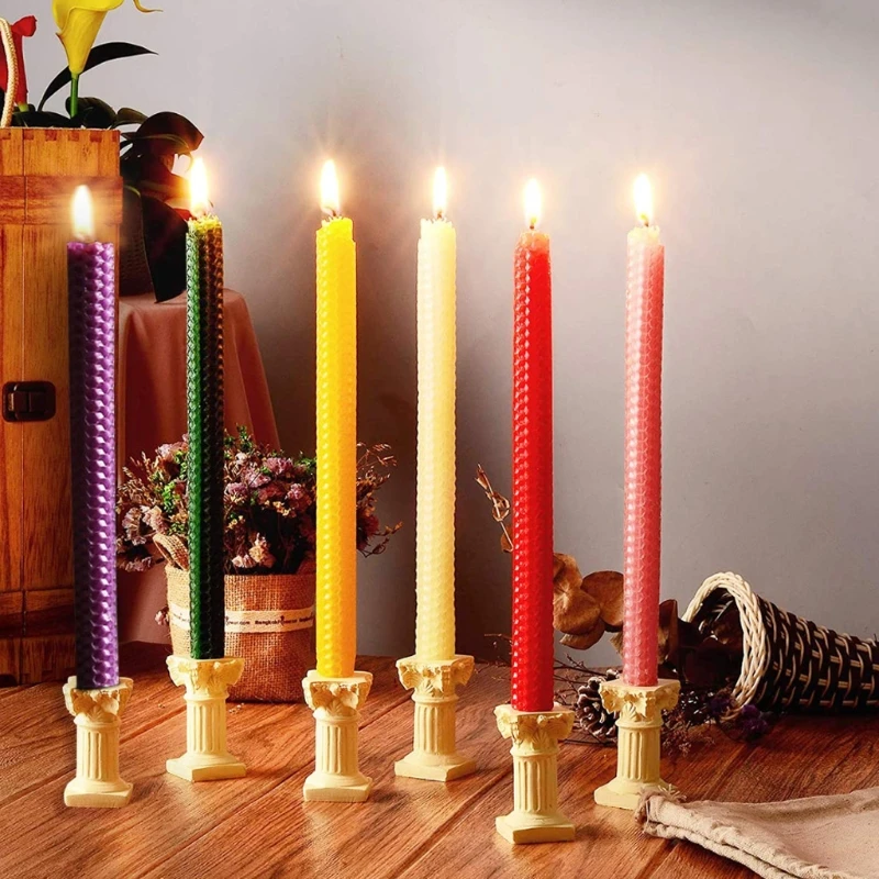 Candle Making Kit 12PCs Beeswax Candle Making Kit DIY Colorful Honeycomb Sheets Rolling Candle Kit Party Unique handicrafts Holiday gifts