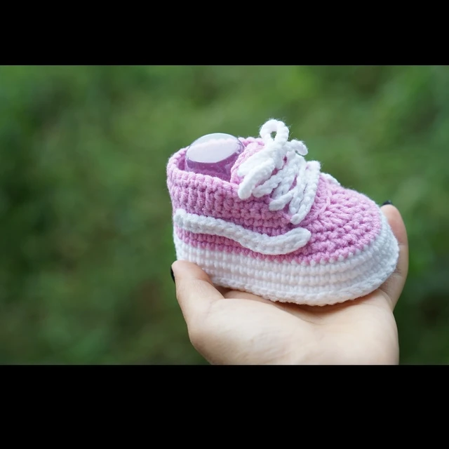QYFLYXUEHand Made Knitting Wool Crochet Baby Shoes And Socks Sports Baby Shoes 8