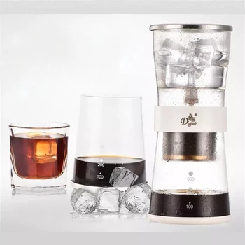 

Ice Drip Coffee Kettle Coffee Filter Glass Percolators Espresso kitchen Iced Coffee Pot Ice Cold Dripper Pot 300ML