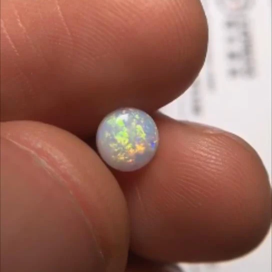 A1220 австралийского происхождения 0.60ct круглые натуральные опалы свободные драгоценные камни бусины для изготовления ювелирных изделий для изготовления колец подвески