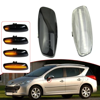 

Dynamic LED Side Marker Light Signal Blinker for Peugeot 207 308 3008 5008 RCZ Sequential Turn Signal Indicator Light