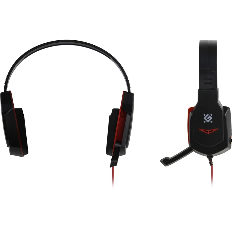 Гарнитура Defender Warhead G 320 black/red проводная 20 20000 Гц 32 Ом 94 дБ 16000 48 2x mini jack 40 мм|Наушники