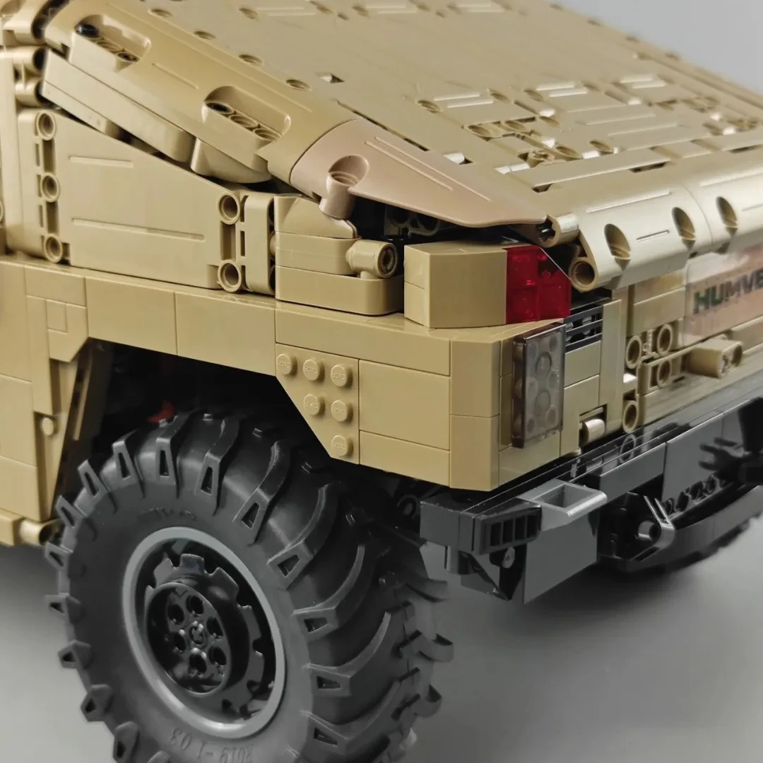 Fora de Estrada Blocos de Construção Presente de Natal Alta-tecnologia Militar Guerra Grande Veículo Modelo h1 Tijolo Controle Remoto Carro Brinquedos Crianças Menino Moc 32 High Quality Brinquedos e hobbies