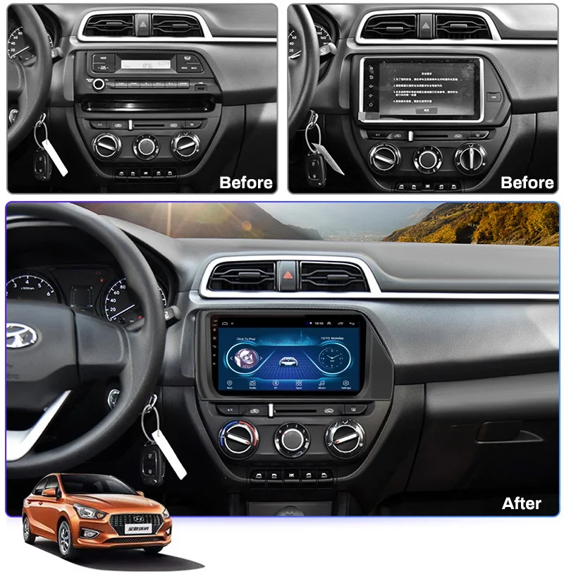 Perfect IPS 2.5D Screen 9 inch For Hyundai Verna 2018 android 8.1 car multimedia GPS navigation system 2