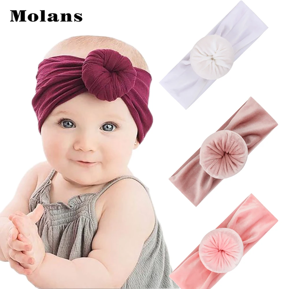 Molans Wide Headband for Women Hair Accessories Solid Color Knotted Hairband Hoop Bands Bezel Headwear |