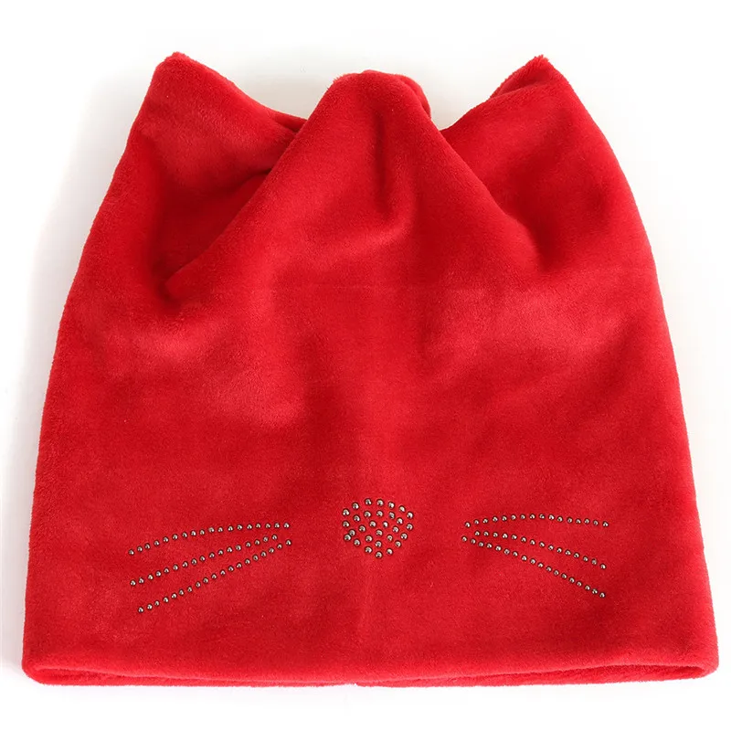 Beanie Boy Girl Autumn And Winter Beanie Hat Russian Caps Warm Cat Hats Earmuffs Hat High Quality Dropshipping O22
