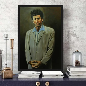 

Funny Tv Show Poster Michael Anthony Richards or Cosmo Kramer Humor Canvas Painting for Living Room Decoration
