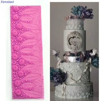 

Flower Leaf Pearl Fondant Cake Silicone Mold Party Birthday Decoration Cake Decorating Tool DIY Chocolate Cake Mold Baking Tools