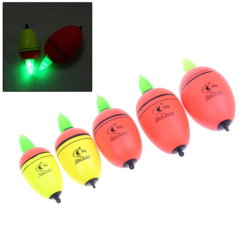 NEW EVA Led Electronic Fishing Floats 20g-60g Night Vision Sea Fish Float with Sticks Pesca Fishing Tackle  Acc Wholesale