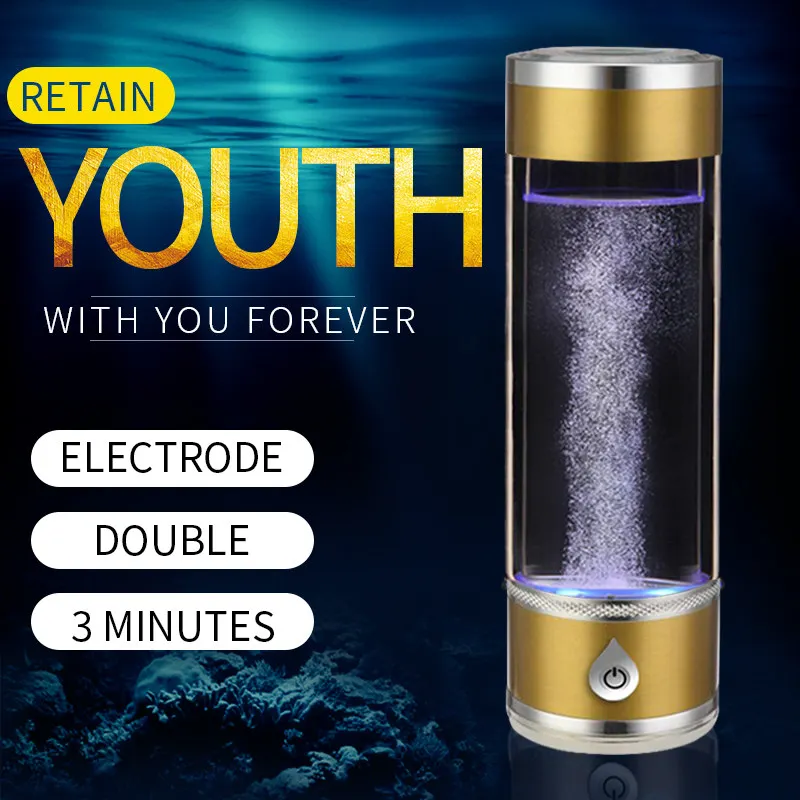 

SPE Rich Hydrogen Water Generator Electrolysis Energy Hydrogen-rich Antioxidant ORP H2 Water Ionizer Maker Smart Healthy Bottle