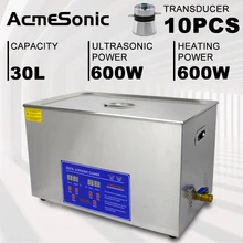 

ACMESONIC 600W 40kHz Digital Ultrasonic Cleaner For Gold Sliver Watch Jewelry Jade Necklace Oxides Glasses A30L Washing Machine