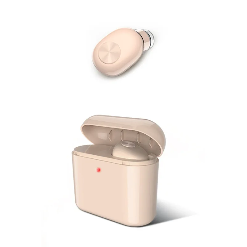 BL1 Wireless Mini Bluetooth Headset Ultra Small Invisible Earbuds Sports Belt Charging Warehouse for Xiaomi IPhone Phone