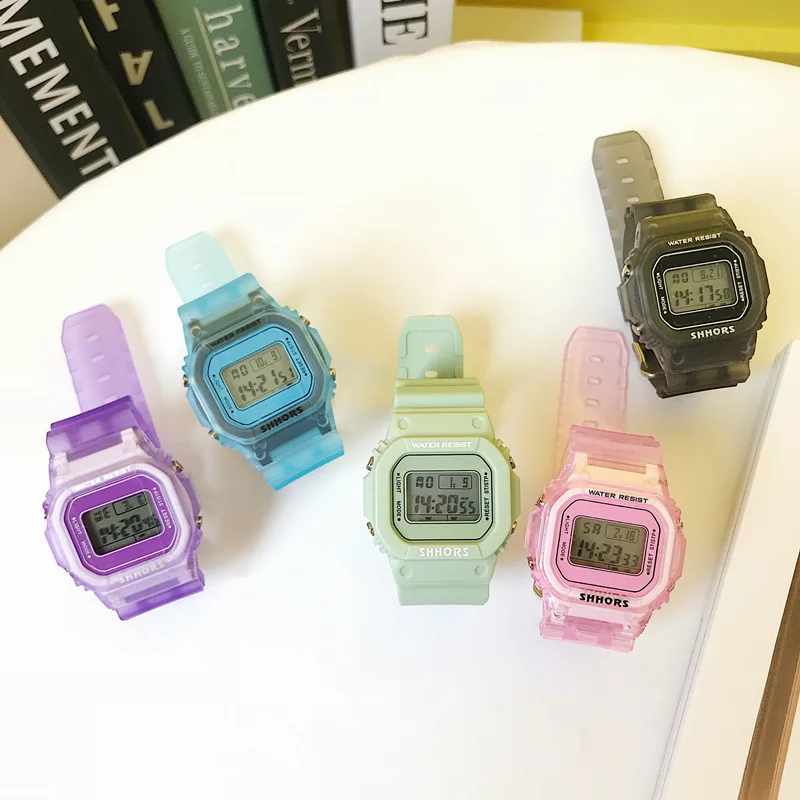 Новые модные женские часы маття зеленый студенческие цифровые спортивные женские водонепроницаемые наручные часы будильник Relogio Feminino