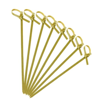 

300 Knotted Bamboo Skewers Cocktail Sticks Party Tableware Cocktail Toothpicks