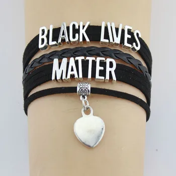 

5pcs Hot Sale Black Lives Matter I cant breathe Silicone Wristband Black Silicone Rubber Bracelet & Bangles SH108