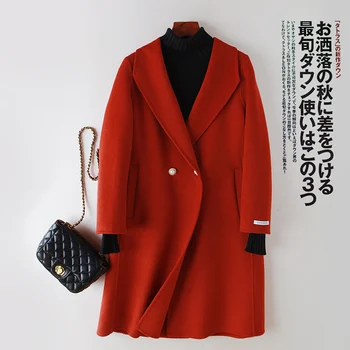 

Coat Spring Autumn Wool Female Elegant Ladies Woolen Jacket Women Korean Manteau Femme Hiver 2020 Vintage Casual Blend Coat 8002