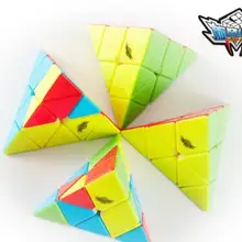 Cyclone мальчик магнитные пирамиды кубик без наклеек/черный пазл для коллекционеров Рождественский подарок день рождения