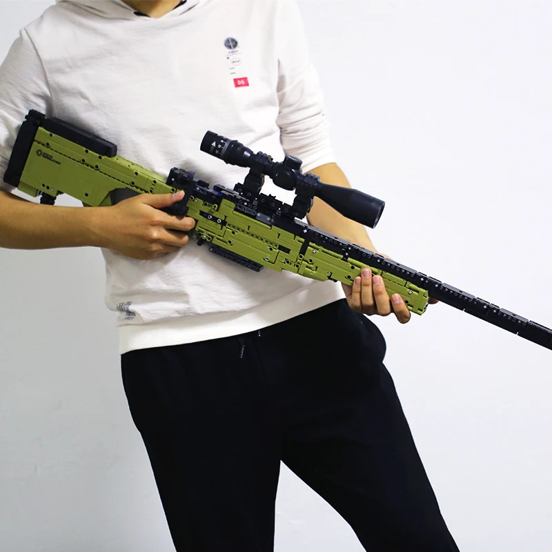 

Technic Bricks Toys Gun Sniper rifle with Collimator M24 Shootable Bullet Spread Gun for Boys Shotgun Building Blocks Gun toys