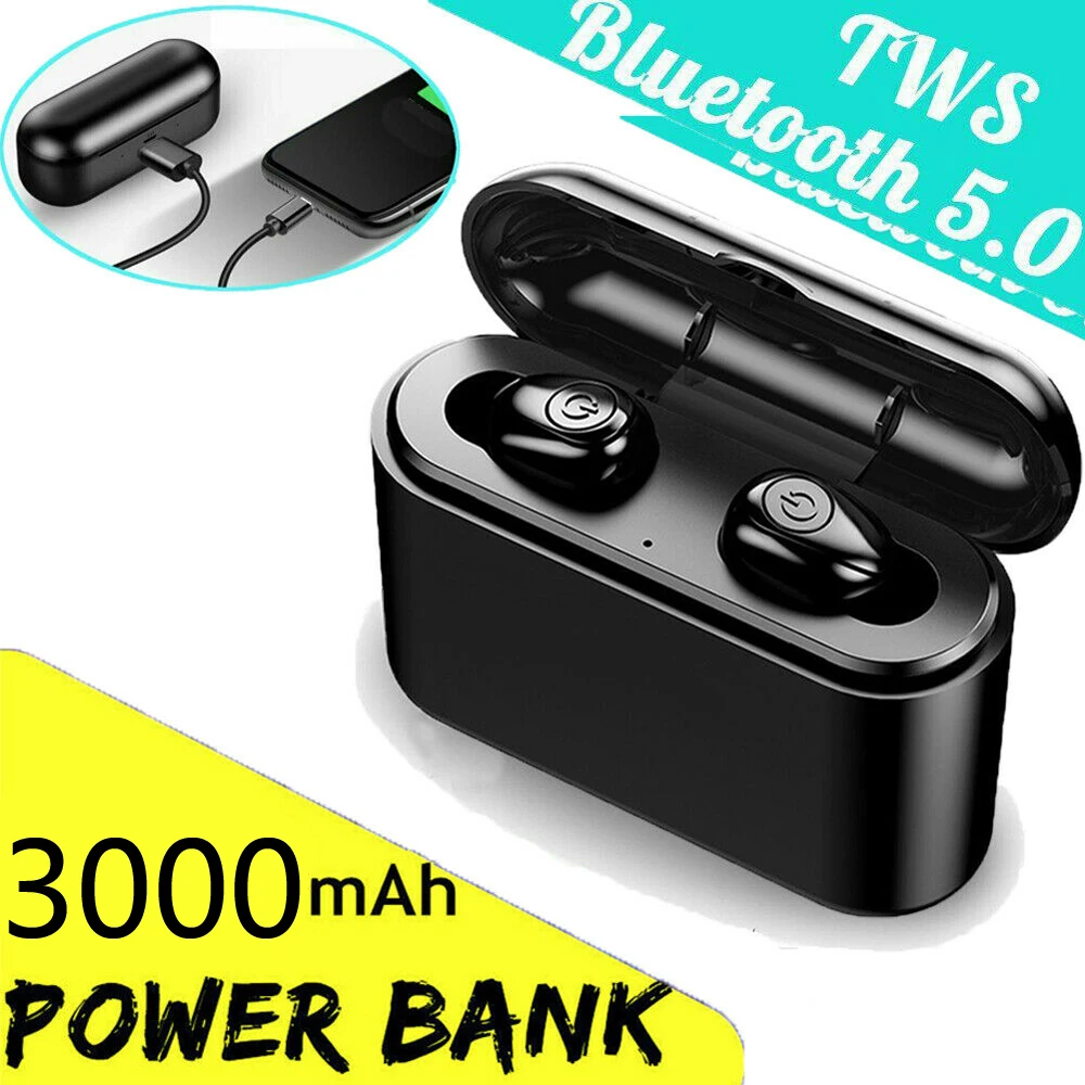 TWS наушники X8S с поддержкой Bluetooth 2200 и аккумулятором на мА · ч|Наушники гарнитуры| |