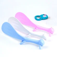 Стоящая рисовая ложка Милая мультяшная белка форма антипригарная рисоварка без царапин Совок Кухонные аксессуары инструмент случайный цвет