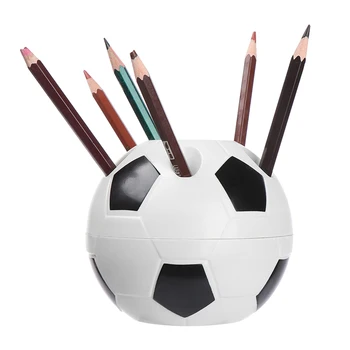 

Pen Holder Cartoon round Football Pen Holder Pencil Holder Football Shape Holder Shelf For Desk Table Desktop Storage