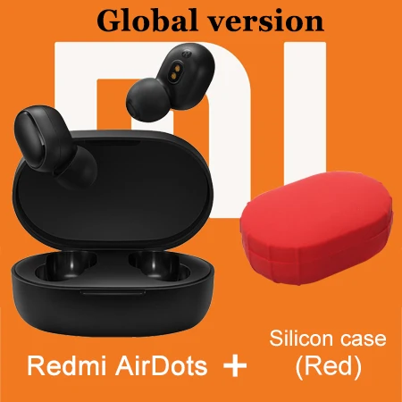 Xiaomi Redmi Airdots 5,0 Bluetooth наушники TWS беспроводные наушники Global 3D Bass стерео Earphoens гарнитура зарядная коробка с микрофоном - Color: Redmi Package 3