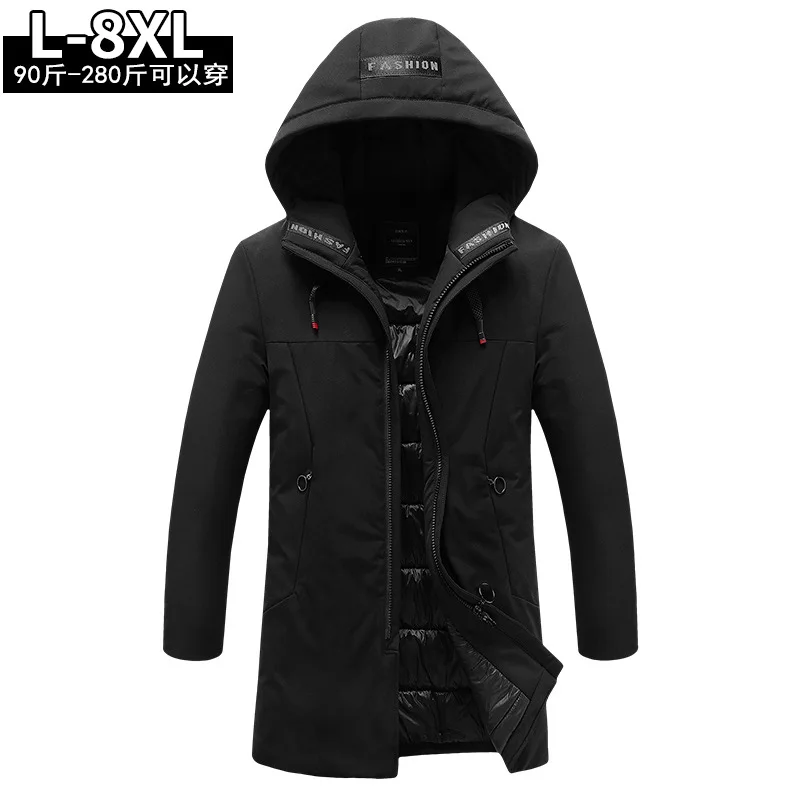 

Parka 2019 Casual Classic Winter Jacket Men's Windbreak Warm Padded Hooded Overcoat Fashion Outerwear Coat Plus Size 4XL 5XL 6XL