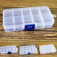 10/15/24 Grids Compartments Plastic Box Jewelry Bead Storage Container DIY Organizer Beads Bracelet Jewelry Boxes Tool Parts Box
