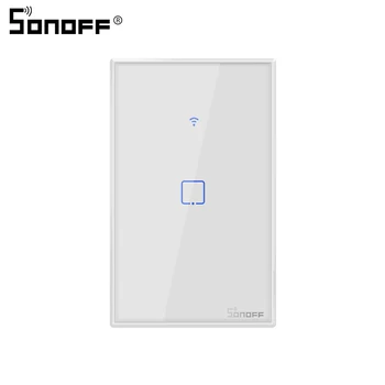 

10PCS Sonoff WiFi Switch TX T0 US 1Gang Wall Smart Touch Switch 315 RF/APP Remote Control For Alexa Google Assistant Smart Home
