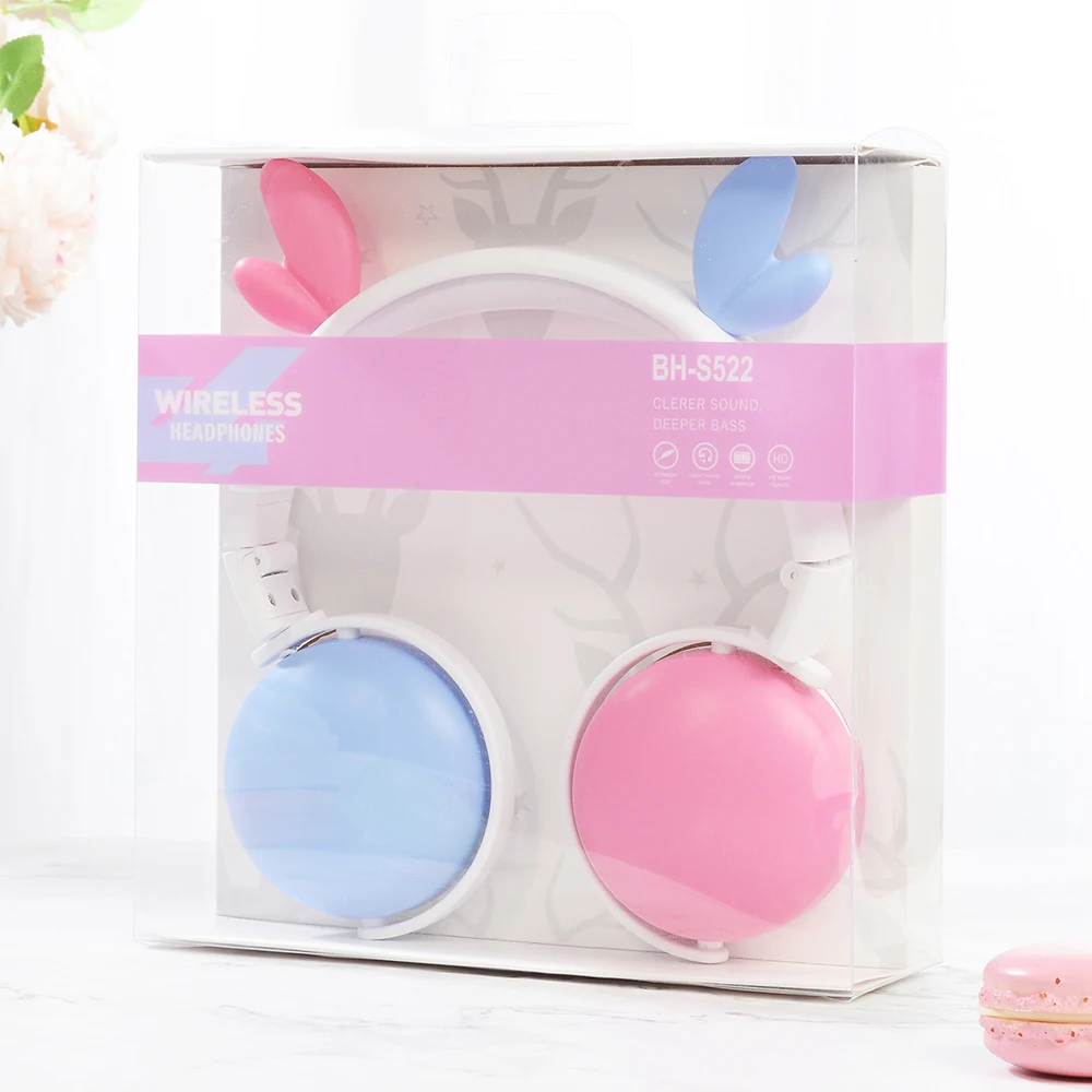 New Arrival Cat Ear Headphones Wireless Bluetooth 5 0 Young People Kids Headset With Mic Support 3 5mm Plug As Children Gift