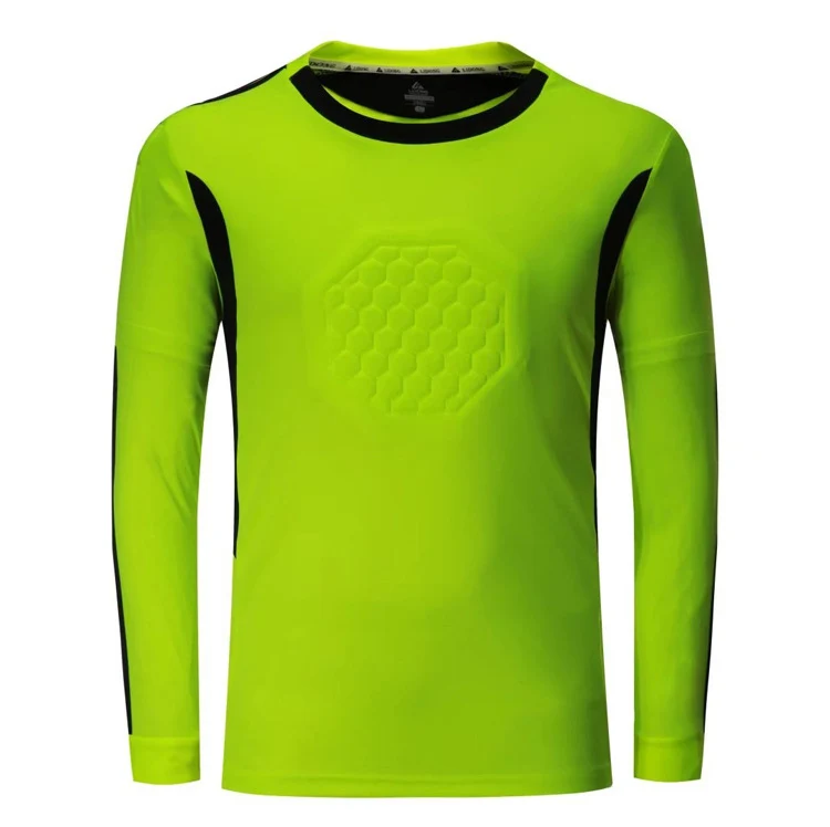 Green Shirt Новое поступление Детский Взрослый футбольный вратарь Джерси Шорты Брюки наборы Губка протектор вратарь униформа Костюм Индивидуальные комплекты - Цвет: Green Shirt