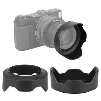 

LH-DC80 Plastic Black Camera Mount Lens Hood Fit for Canon G1X Mark II Camera