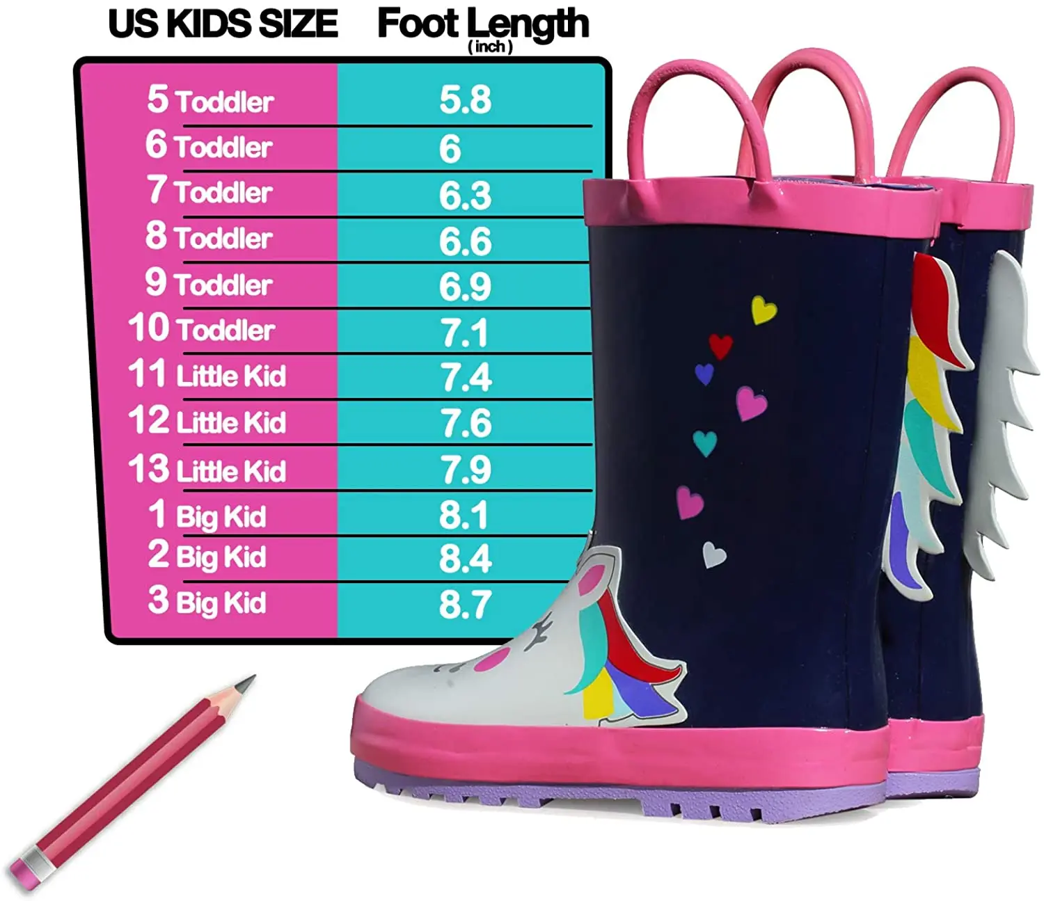 Kushyshoo Rain Boots Kids Toddler 