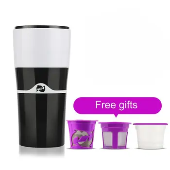 

Reusable Fine Mesh Filter Coffee Capsule Portable Drip Coffee Travel Mug Outdoor Coffee Mocha Hand Punching Pot Coffee Maker