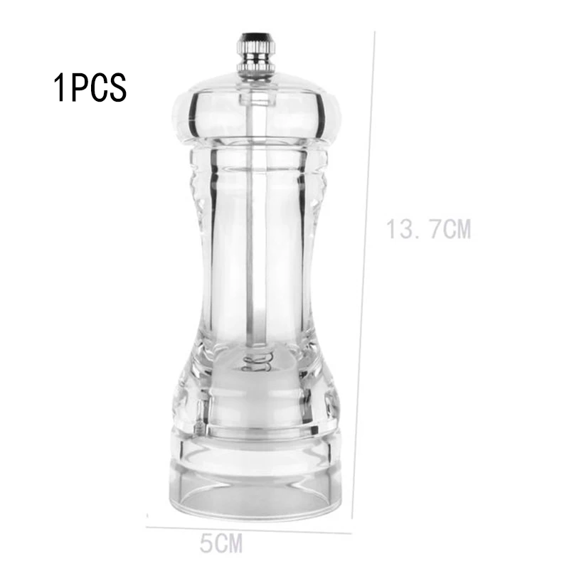 5 inch 1pcs 4/5/6 дюймов акриловый перец мельница для перца ручная мельница для перца солевые специи мельница шейкер прозрачный алмазный пильный диск, алмазные диски - Цвет: 5 inch 1pcs