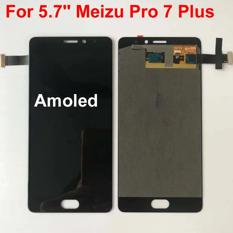 Для 5,7 ''Meizu Pro 7 Plus ЖК-дисплей+ сенсорная панель дигитайзер с рамкой для Pro7 Plus Super AMOLED дисплей