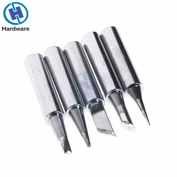 

5pcs 42mm 900M-T Metal Soldering Iron Tips Set Lead-free For Hakko Solder Repair Tools