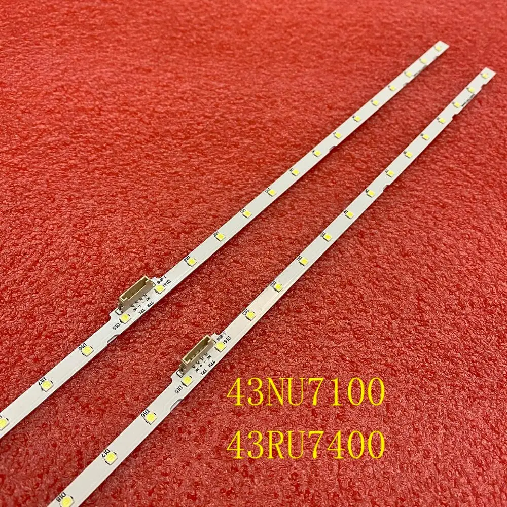 2pcs LED bar For Samsung UE43NU7140U UE43NU7192U UE43NU7125 UN43NU7100G ...