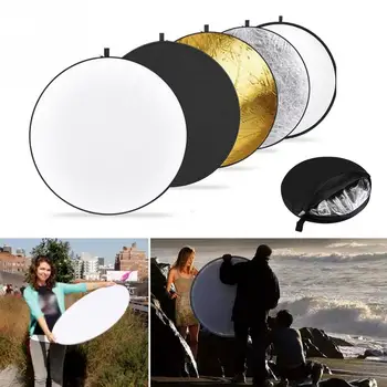 

110CM Durable Portable Taking Pictures 5 In 1 Multi Disc Photography Lighting Nylon Accessories Light Reflector Collapsible Tool