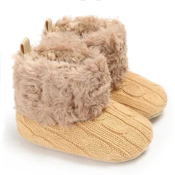

Toddler Kid Baby Girls Cute Toddler First Walk Winter Casual Warm Shoes Cute Anti-slip Prewalker baby Crib Shoes Footwear
