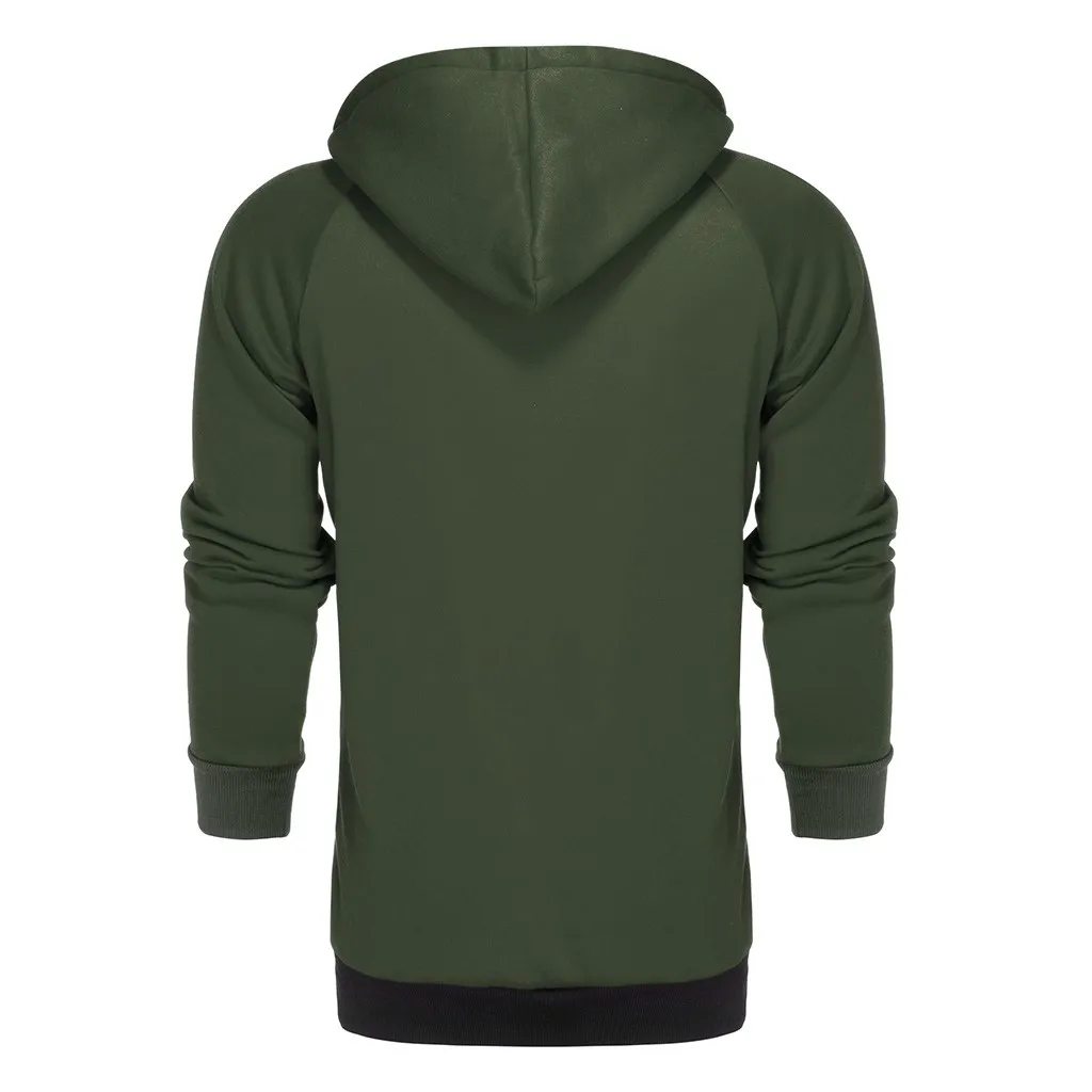 Sweatshirt Men Tracksuit Splicing Patchwork Set Sweat Spring Winter Fleece 2PCS Stand Collar Fleece Hoodie Sets Men Tracksuit@D