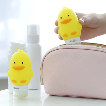 

Portable Silicon Travel Bottles Outdoor travel portable squeeze bottle Multi-purpose cartoon animal modeling bottles durable